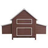 Vidaxl Chicken Coop 157x97x110 cm Holzbraun - afbeelding 3