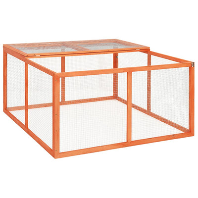 VIDAXL -Kaninchen -Hutch 124x120x60 cm Festkieferholz