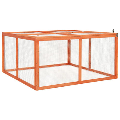 VIDAXL -Kaninchen -Hutch 124x120x60 cm Festkieferholz