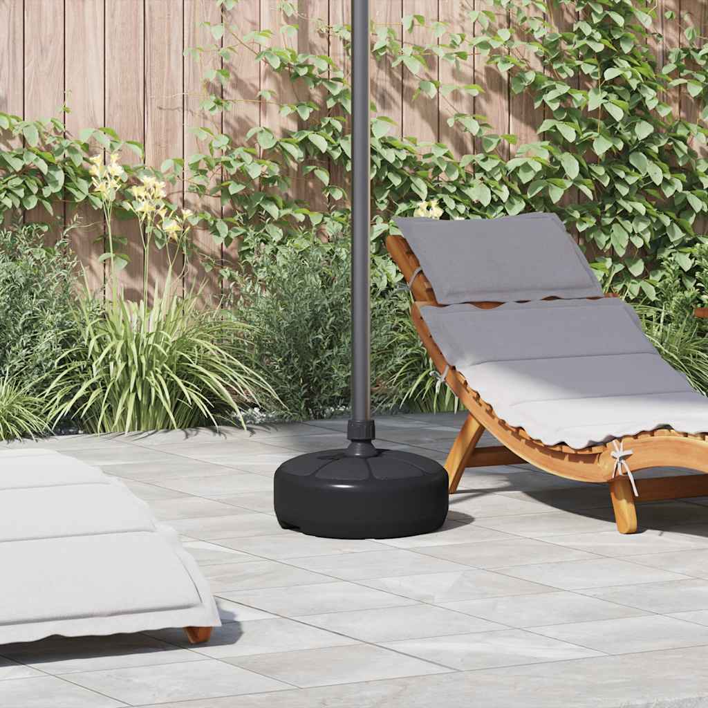 Vidaxl Parasol Fuß mit Sandwasser 15 l schwarz gefüllt