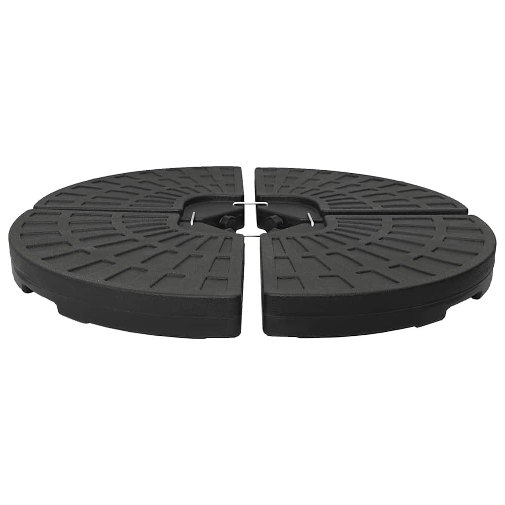 VIDAXL Parasol Mietlüfter -4 ST Schwarz