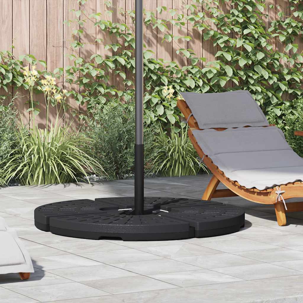 VIDAXL Parasol Mietlüfter -4 ST Schwarz