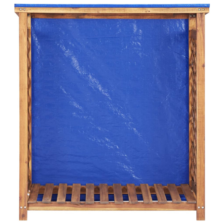 VIDAXL -Brennholzlager 105x38x115 cm fester Akaziahout