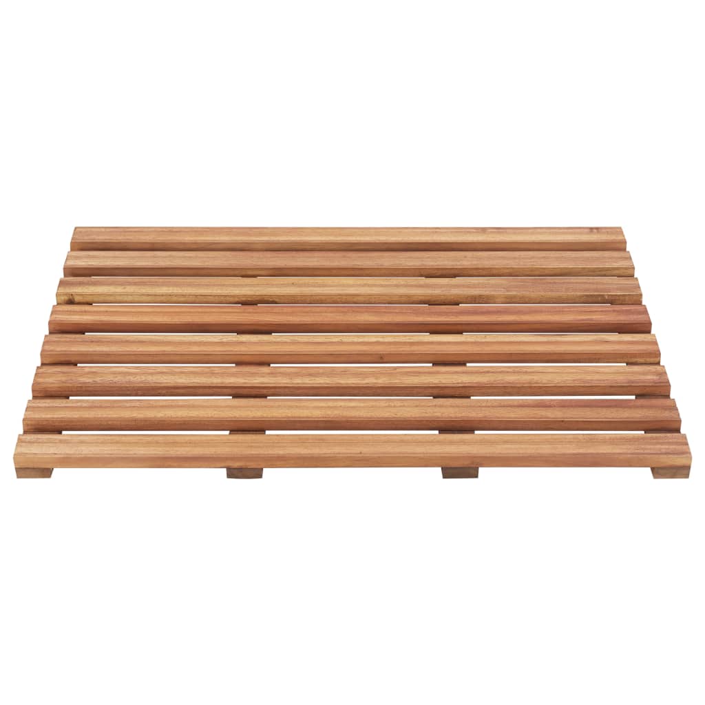 Vidaxl Badmatten 2 Stcs Festes Akazienholz 56x37 cm
