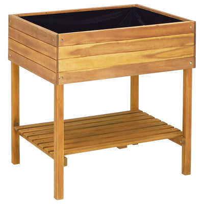 VIDAXL -Pflanzer erhöht 78,5 x 58,5 x 78,5 cm Festes Akazienholz