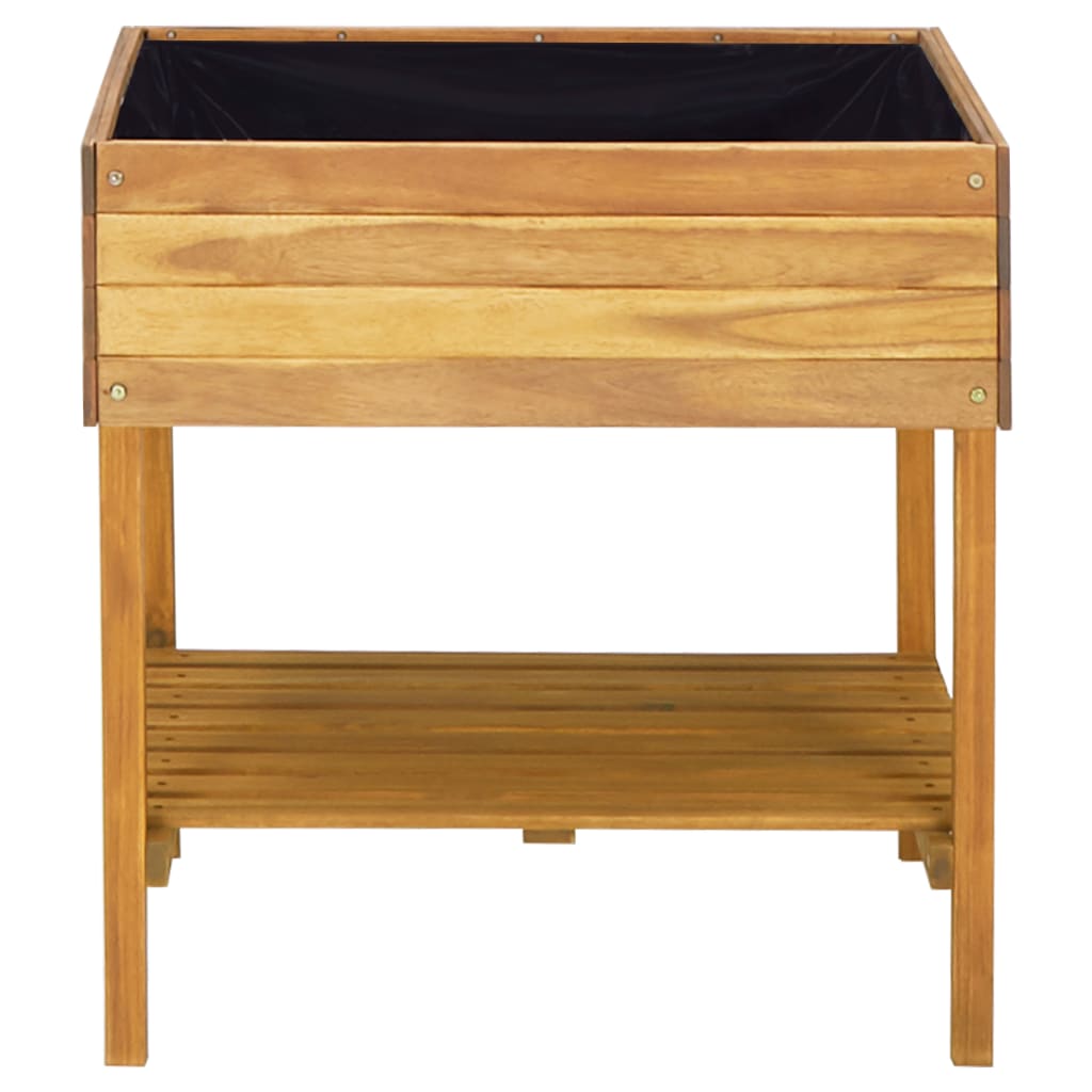 VIDAXL -Pflanzer erhöht 78,5 x 58,5 x 78,5 cm Festes Akazienholz