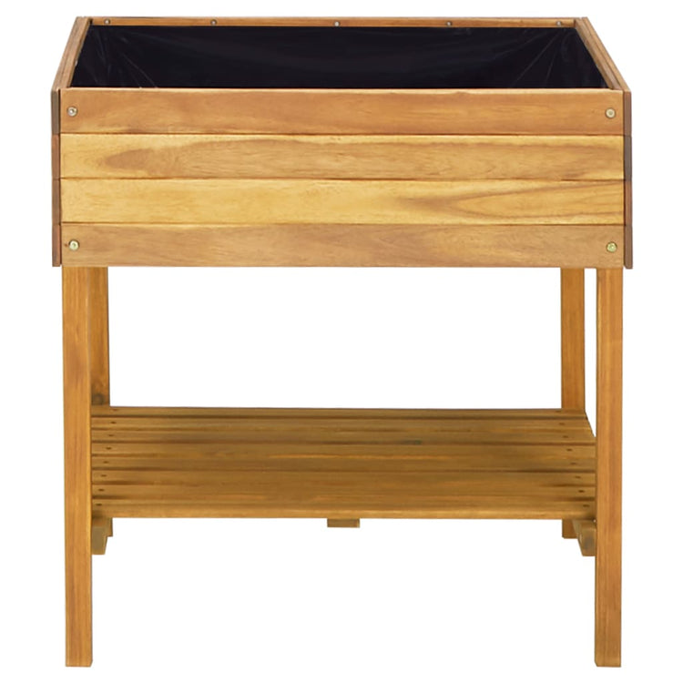 VIDAXL -Pflanzer erhöht 78,5 x 58,5 x 78,5 cm Festes Akazienholz