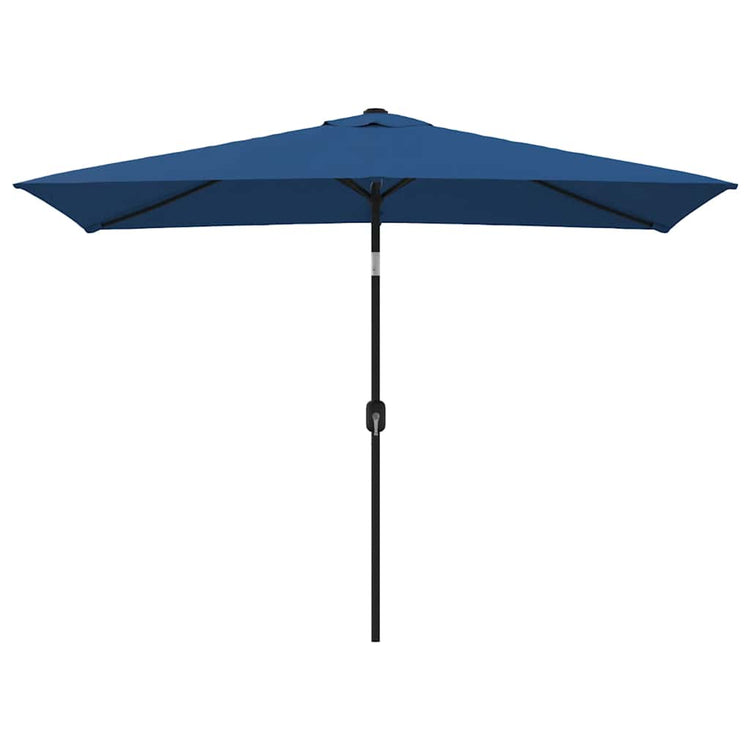 Vidaxl -Parasol mit Metallstangen 300 x 200 cm Azure Blau