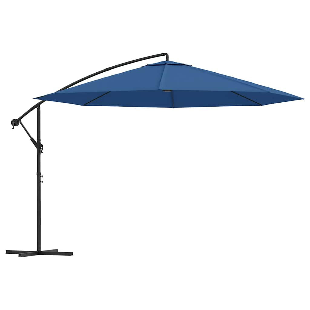 Vidaxl -schwimmendes Parasol mit Aluminiumpol 350 cm Blau
