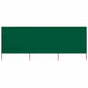 Vidaxl Windschutzscheibe 3 Paneele 400x80 cm Stoff grün