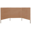 Vidaxl Windschutzscheibe 3 Paneele 400x80 cm Stofftaupe
