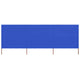 Vidaxl Windschutzscheibe 3 Paneele 400x80 cm Stoff Azure Blau