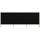 Vidaxl Windschutzscheibe 3 Paneele 400x120 cm Stoff schwarz