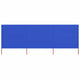 Vidaxl Windschutzscheibe 3 Paneele 400x120 cm Stoff Azure Blau