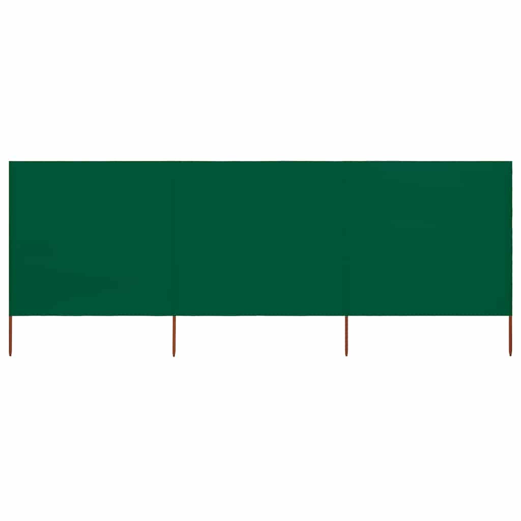 Vidaxl Windschutzscheibe 3 Paneele 400x160 cm Stoff grün