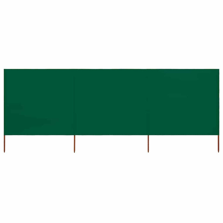 Vidaxl Windschutzscheibe 3 Paneele 400x160 cm Stoff grün