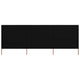 Vidaxl Windschutzscheibe 3 Paneele 400x160 cm Stoff schwarz
