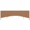 Vidaxl Windschutzscheibe 5 Paneele 600x80 cm Stofftaupe