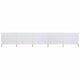 Vidaxl Windschutzscheibe 5 Paneele 600x120 cm Stoff Sand weiß