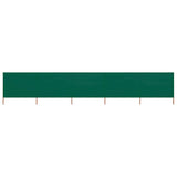 Vidaxl Windschutzscheibe 5 Paneele 600x120 cm Stoff grün - afbeelding 1