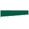 Vidaxl Windschutzscheibe 5 Paneele 600x120 cm Stoff grün