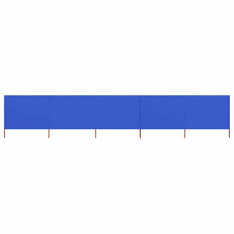Vidaxl Windschutzscheibe 5 Paneele 600x120 cm Stoff Azure Blau