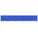 Vidaxl Windschutzscheibe 5 Paneele 600x120 cm Stoff Azure Blau