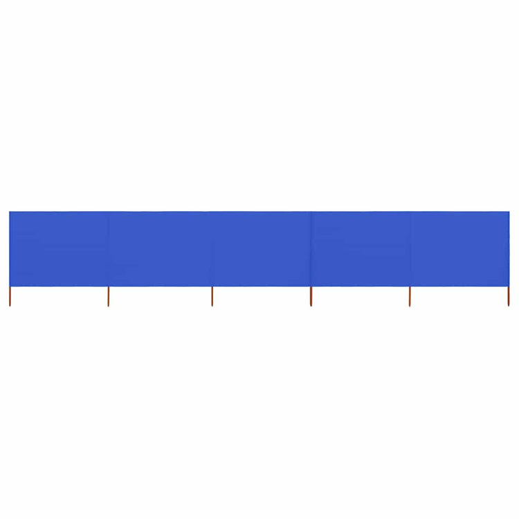 Vidaxl Windschutzscheibe 5 Paneele 600x160 cm Stoff Azure Blau