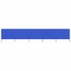 Vidaxl Windschutzscheibe 5 Paneele 600x160 cm Stoff Azure Blau