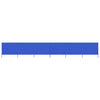 Vidaxl Windschutzscheibe 6 Paneele 800x80 cm Stoff Azure Blau