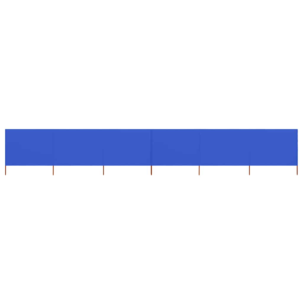 Vidaxl Windschutzscheibe 6 Paneele 800x80 cm Stoff Azure Blau