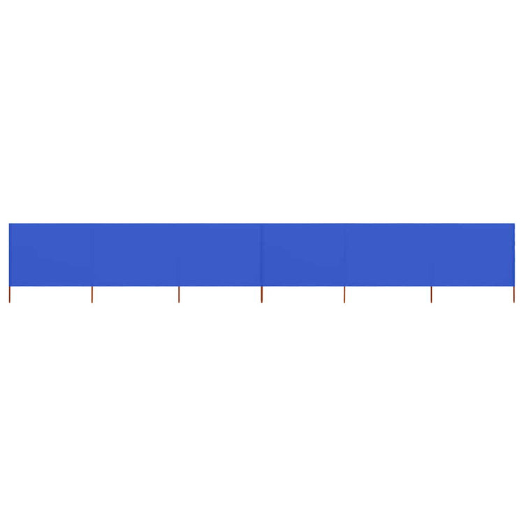 Vidaxl Windschutzscheibe 6 Paneele 800x80 cm Stoff Azure Blau
