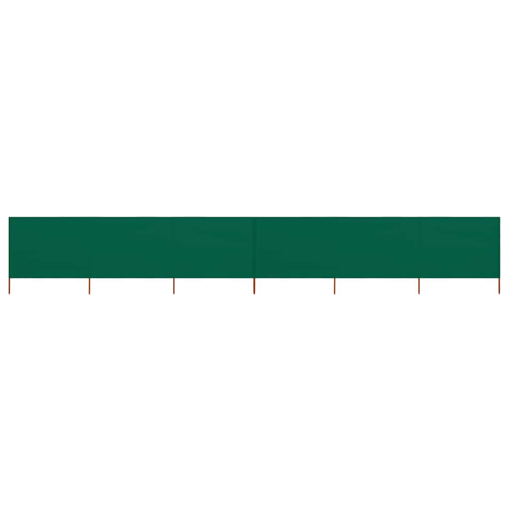Vidaxl Windschutzscheibe 6 Paneele 800x120 cm Stoff grün