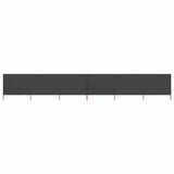 Vidaxl Windschutzscheibe 6 Paneele 800x120 cm Stoffanthrazit - afbeelding 1