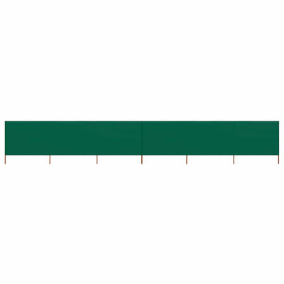 Vidaxl Windschutzscheibe 6 Paneele 800x160 cm Stoff grün