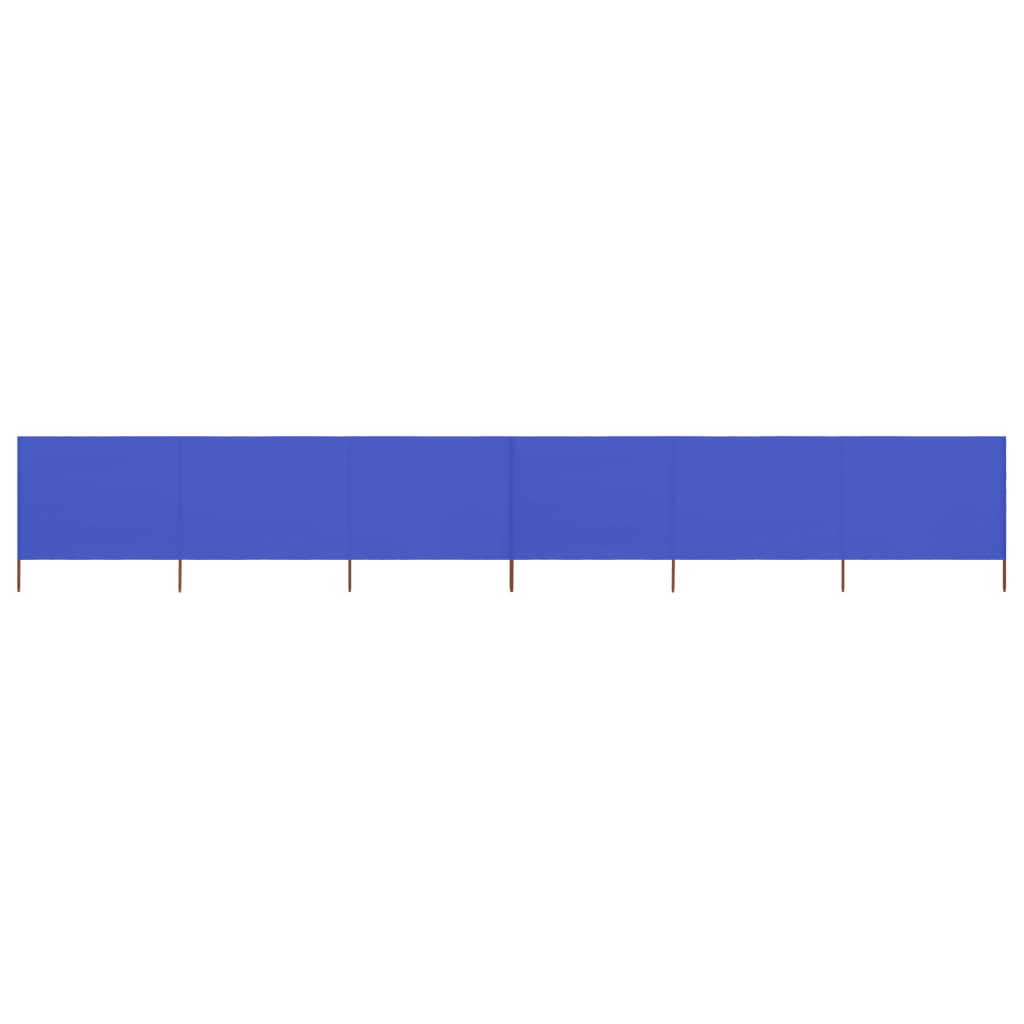 Vidaxl Windschutzscheibe 6 Paneele 800x160 cm Stoff Azure Blau