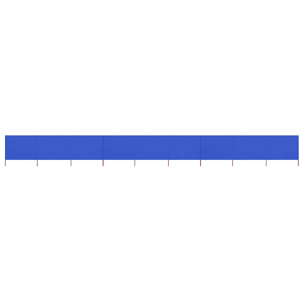 Vidaxl Windschutzscheibe 9 Paneele 1200x80 cm Stoff Azure Blau
