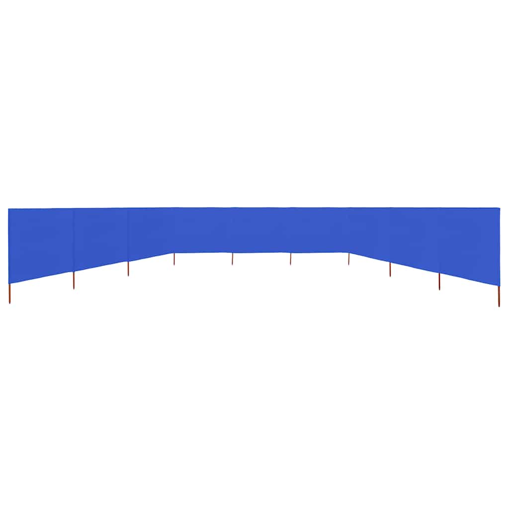 Vidaxl Windschutzscheibe 9 Paneele 1200x80 cm Stoff Azure Blau