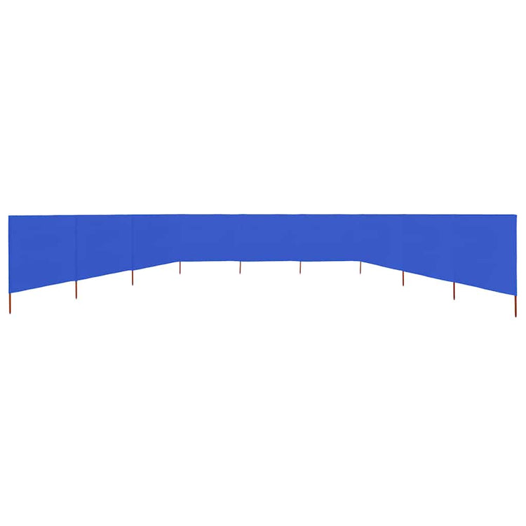 Vidaxl Windschutzscheibe 9 Paneele 1200x80 cm Stoff Azure Blau