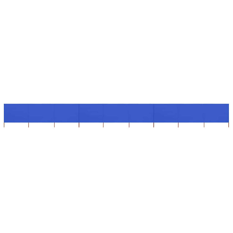 Vidaxl Windschutzscheibe 9 Paneele 1200x120 cm Stoff Azure Blau