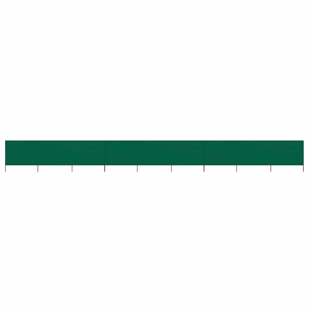 Vidaxl Windschutzscheibe 9 Paneele 1200x160 cm Stoff grün