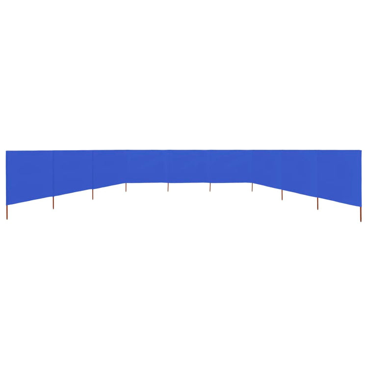 Vidaxl Windschutzscheibe 9 Paneele 1200x160 cm Stoff Azure Blau