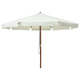 Vidaxl -Parasol mit Holzstange 330 cm Sandy White