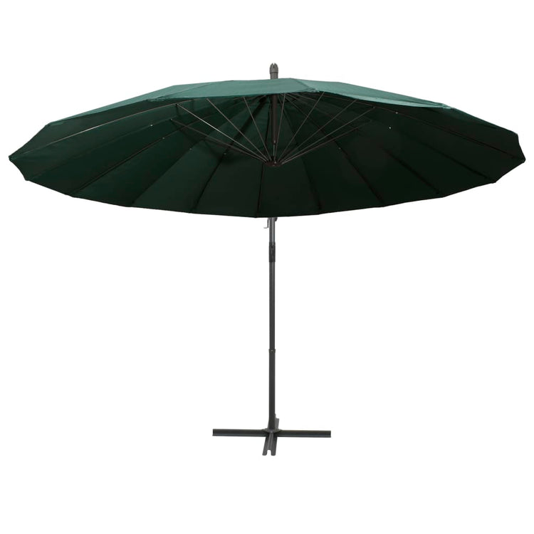Vidaxl schwimmender Sonnenschirm mit Aluminiumstange 3 m grün