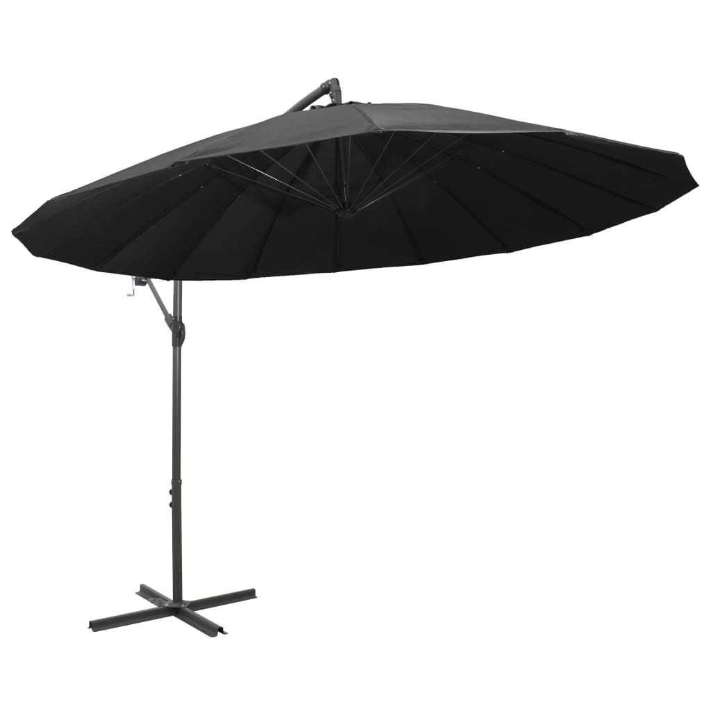 Vidaxl -schwimmendes Parasol mit Aluminiumpol 3 m Anthrazit