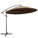 Vidaxl -schwimmendes Parasol mit Aluminiumpol 3 m Taupe - afbeelding 1
