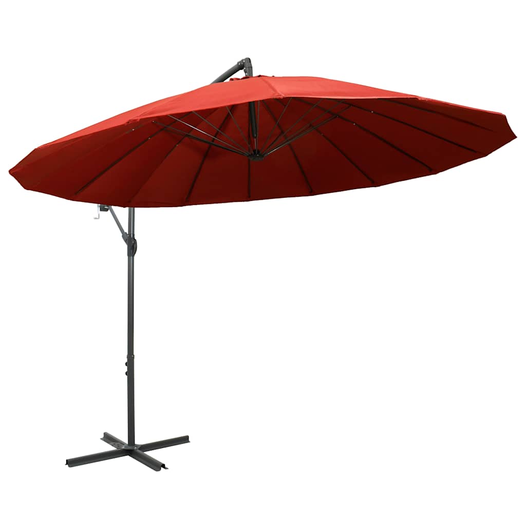 Vidaxl schwimmender Sonnenschirm mit Aluminiumstange 3 m Terrakotta