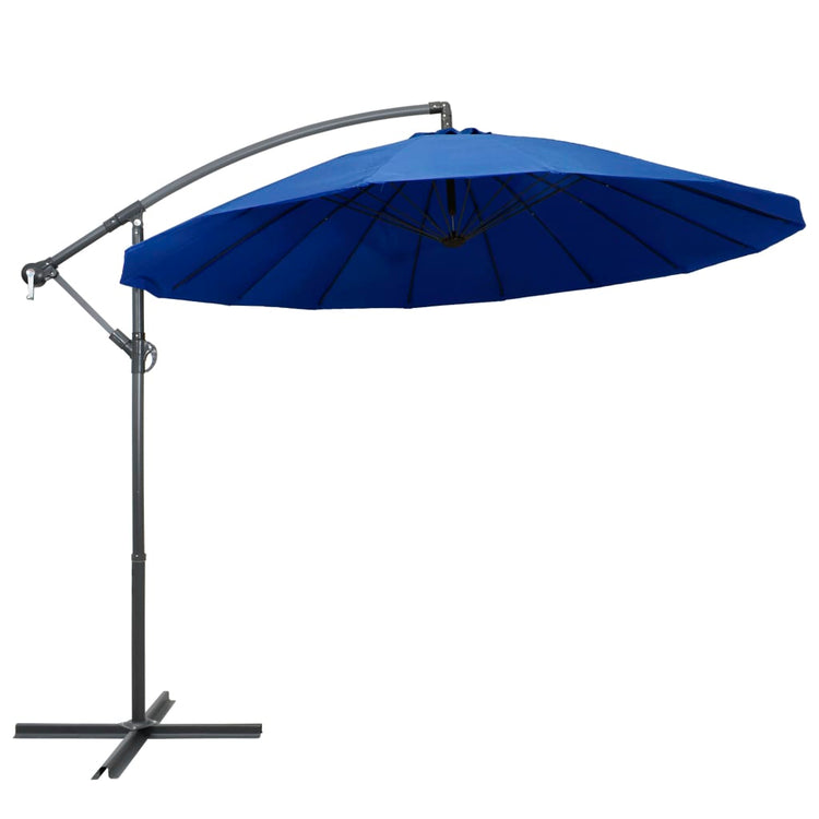Vidaxl -schwimmendes Parasol mit Aluminiumpol 3 m blau