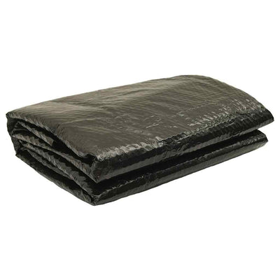 Vidaxl Schwimmbadabdeckung 381 cm pe schwarz