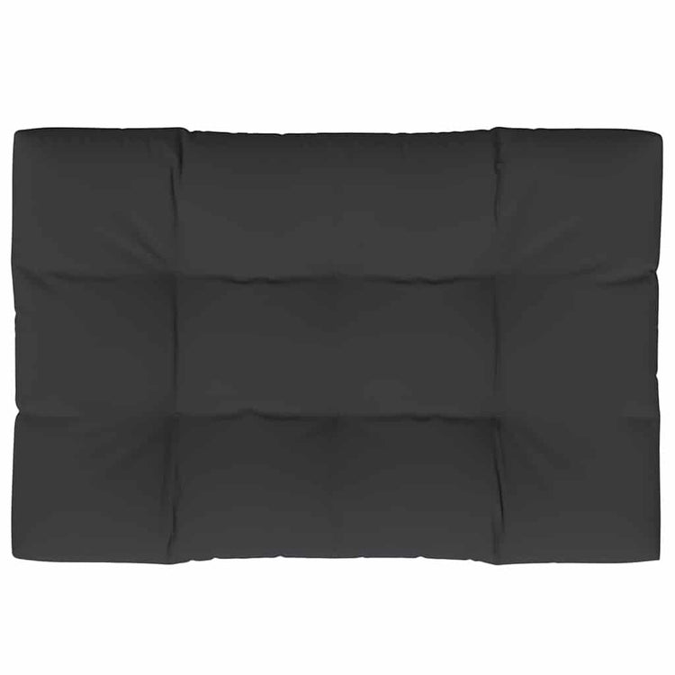 Vidaxl Palettenkissen 120x80x12 cm Stoff schwarz